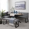 Paulo Motion Table 140-200cm & Corner Bench RHF & Low Bench - Grey