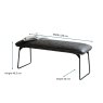 Woods Hardy Low Dining Bench - Grey