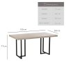 Clearance Toledo Dining Table 135cm