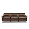 Stressless Emily 3 Seat Sofa Steel Arm - Paloma/Cori Leather