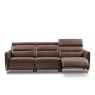 Stressless Emily 3 Seat Sofa Steel Arm - Paloma/Cori Leather