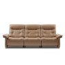 Stressless Mary 3 Seater Sofa Upholstered Arm - Paloma/Cori Leather