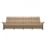 Stressless Mary 4 Seater Sofa Wood Arm - Paloma/Cori Leather