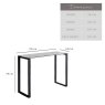 Woods Eastcote Ceramic Console Table - Black