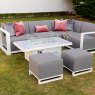 Del Mar Outdoor Sofa Set & Coffee Table with fire pit