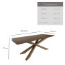 Woods Harlow Dining Table 200cm