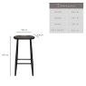 Ercol Heritage Counter Stool Black