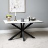 Woods Eastcote Ceramic Dining Table 150cm - White