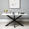Woods Eastcote Ceramic Dining Table 150cm - White