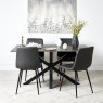 Woods Eastcote Ceramic Dining Table 150cm - Black