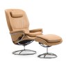 Stressless Stressless Rome High Back Chair With Original Base & Footstool