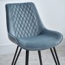 Woods Chase Upholstered Dining Chair (Set of 2) - Light Blue