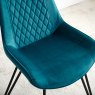 Woods Chase Upholstered Dining Chair (Set of 2) - Teal