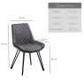 Woods Finnick Dark Grey Dining Chair (Set of 2)