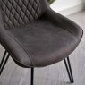 Woods Finnick Dark Grey Dining Chair (Set of 2)