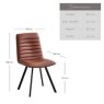 Clearance Kimmy Dining Chair  Brandy (Set of 2)