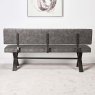 Industrial Dining Bench With Back 180cm