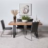 Woods Adelaide 180cm Dining Table & 4 Hardy Dining Chairs - Grey