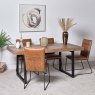 Woods Adelaide 180cm Dining Table & 4 Hardy Dining Chairs - Tan