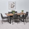 Woods Adelaide 180cm Dining Table & 6 Digby Dining Chairs - Grey