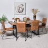 Woods Adelaide 180cm Dining Table & 6 Hardy Dining Chairs - Tan