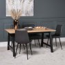 Woods Bromley Dining Table 160cm & 4 Ripley Dining Chairs - Grey