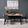 Woods Bromley Dining Table 160cm & 4 Ripley Dining Chairs - Grey