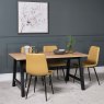 Woods Bromley Dining Table 160cm & 4 Ripley Dining Chairs - Mustard