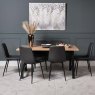 Woods Bromley Dining Table 160cm & 6 Ripley Dining Chairs - Grey