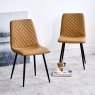 Woods Bromley Dining Table 160cm & 6 Ripley Dining Chairs - Mustard