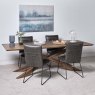 Woods Harlow 240cm Dining Table & 4 Hardy Dining Chairs - Grey