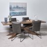 Woods Harlow 240cm Dining Table & 4 Hardy Dining Chairs - Grey