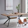 Woods Kamala Dining Table 180cm & 6 Finnick Dining Chairs - Tan