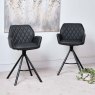 Clearance Twist Bar Stool - Grey (Set of 2)