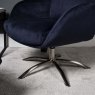 Clearance Helena Chair and Footstool - Blue