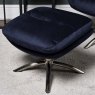 Clearance Helena Chair and Footstool - Blue