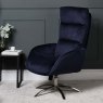 Clearance Helena Chair and Footstool - Blue