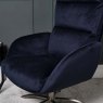 Clearance Helena Chair and Footstool - Blue