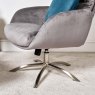 Clearance Helena Chair and Footstool - Grey