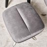 Clearance Helena Chair and Footstool - Grey