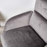 Clearance Helena Chair and Footstool - Grey