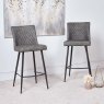 Industrial Bar Stool - Grey (Set of 2)