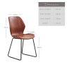 Clearance Callum Dining Chair - Light Brown (Set of 2)