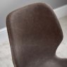 Clearance Callum Dining Chair - Dark Brown (Set of 2)
