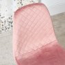 Clearance Archie Dining Chair Oak Effect Legs - Pink (Set of 2)