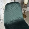 Clearance Archie Dining Chair Chrome Legs - Dark Green (Set of 2)