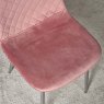 Clearance Archie Dining Chair Chrome Legs - Pink (Set of 2)