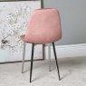 Clearance Archie Dining Chair Chrome Legs - Pink (Set of 2)