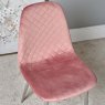 Clearance Archie Dining Chair Chrome Legs - Pink (Set of 2)