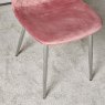 Clearance Archie Dining Chair Chrome Legs - Pink (Set of 2)